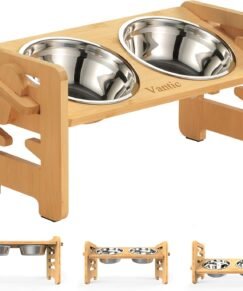 Vantic Raised Dog Bowls with Stand