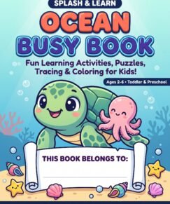 FREE Ocean Busy Book for Toddlers & Preschoolers!