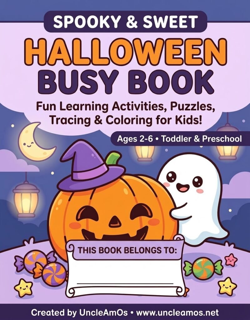 【FREE DOWNLOAD】The Rainy-Day Lifesaver for Toddlers: Spooky & Sweet Halloween Busy Book! 👻